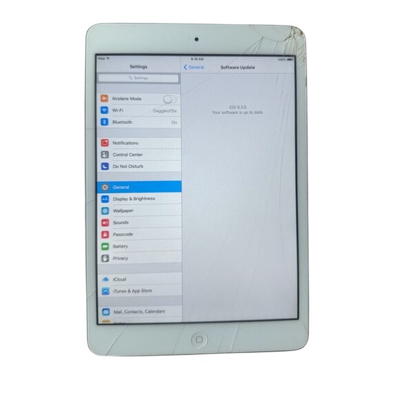 Apple iPad Mini 1st Gen (A1432) 16GB Wi-Fi Tablet Silver Cracked Screen - Picture 4 of 9